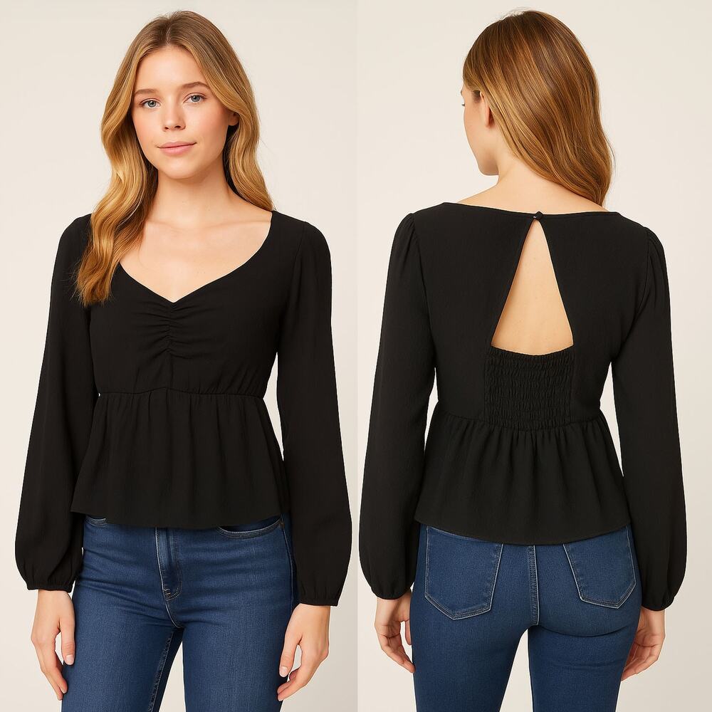 NWT Sanctuary Lulu Top in Black Sz XS